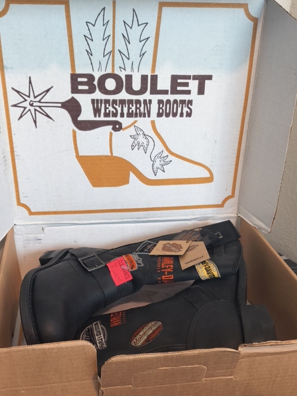 Harley-Davidson Brooklyn Patch Women's Leather Boots Sz 9 SOLD OUT EVERYWHERE! - Picture 10 of 14